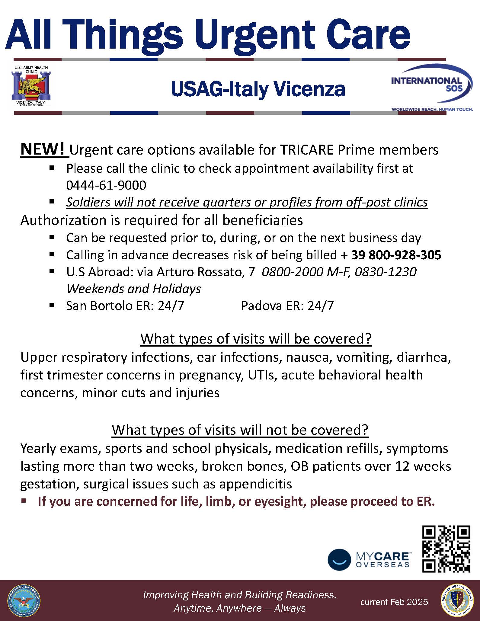 Military Health System Europe \u003e Clinics \u003e Vicenza Army Health Clinic, image size:1590x2057